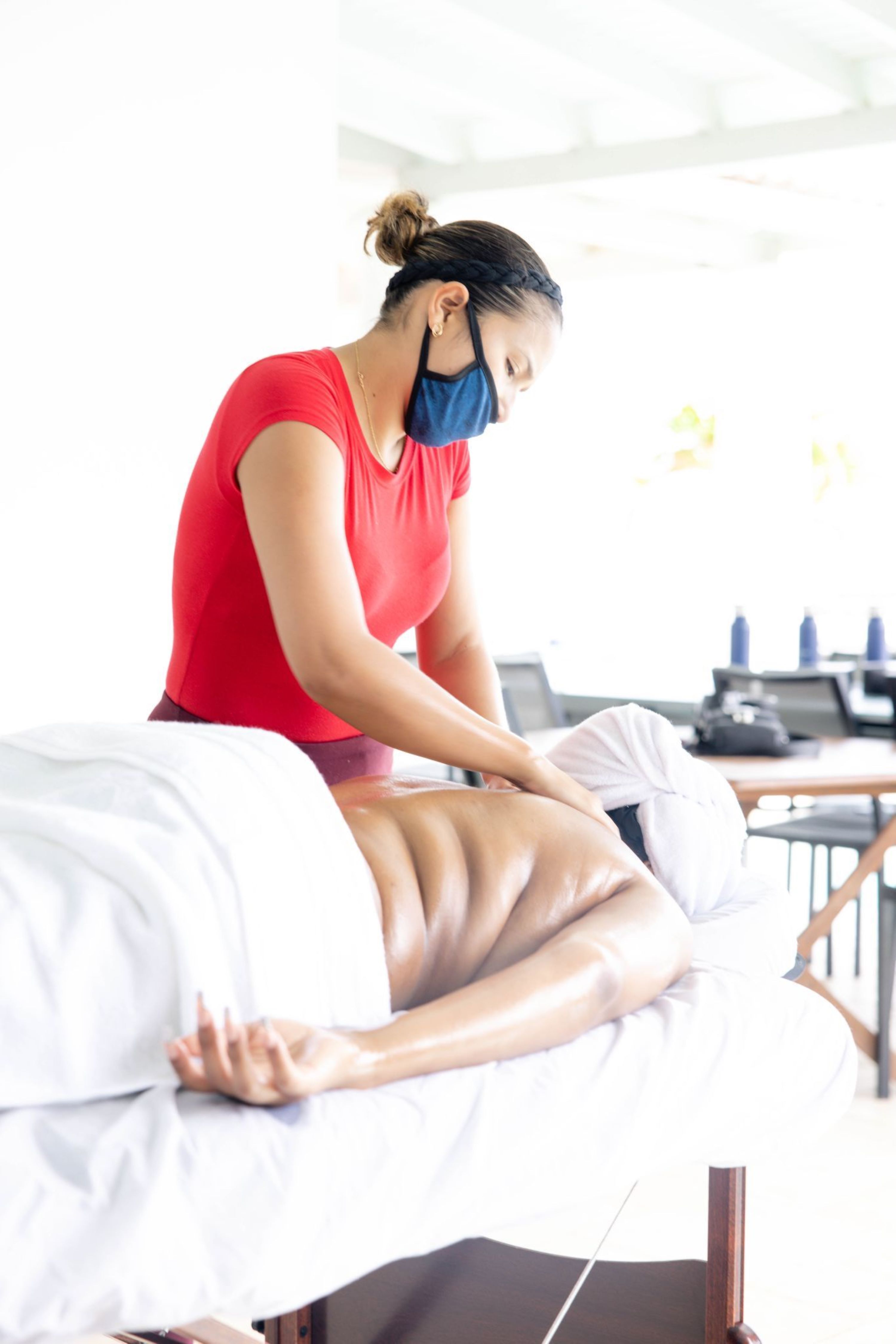 Deep tissue massage involves the muscles and connective tissues located deeper within the body. It may come in handy for when your body needs relaxing after travels or outdoor events. 